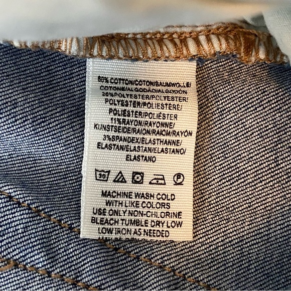 Free People Distressed Mid Rise Denim Raw Hem Jeggings - Picture 10 of 10